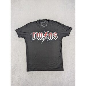 Dsquared2 Twins Shirt Mens XS Black World Tour 95 Icon Rock Tee‎ Graphic